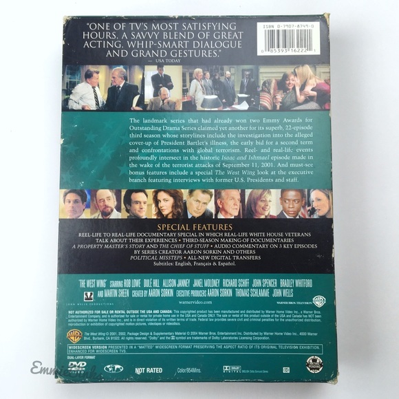 The West Wing - Different Seasons Box DVD Sets / Individual Season Sets Preowned - Picture 3 of 12